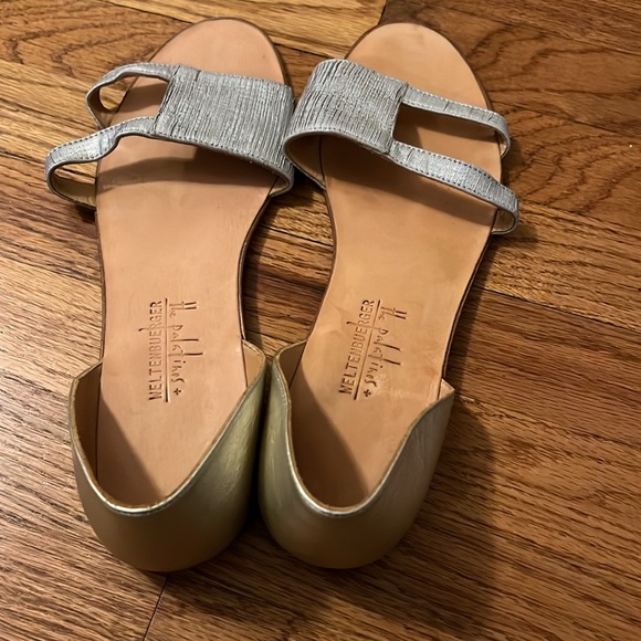 The Palatines + Weltenbuerger metallic flats/sandals - Picture 6 of 7